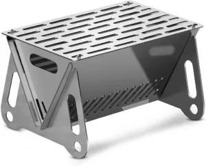 BBQ Grill Outdoor Charcoal Grill Barbecue BBQ Grill Stainless Steel Folding Camping Grill Stove