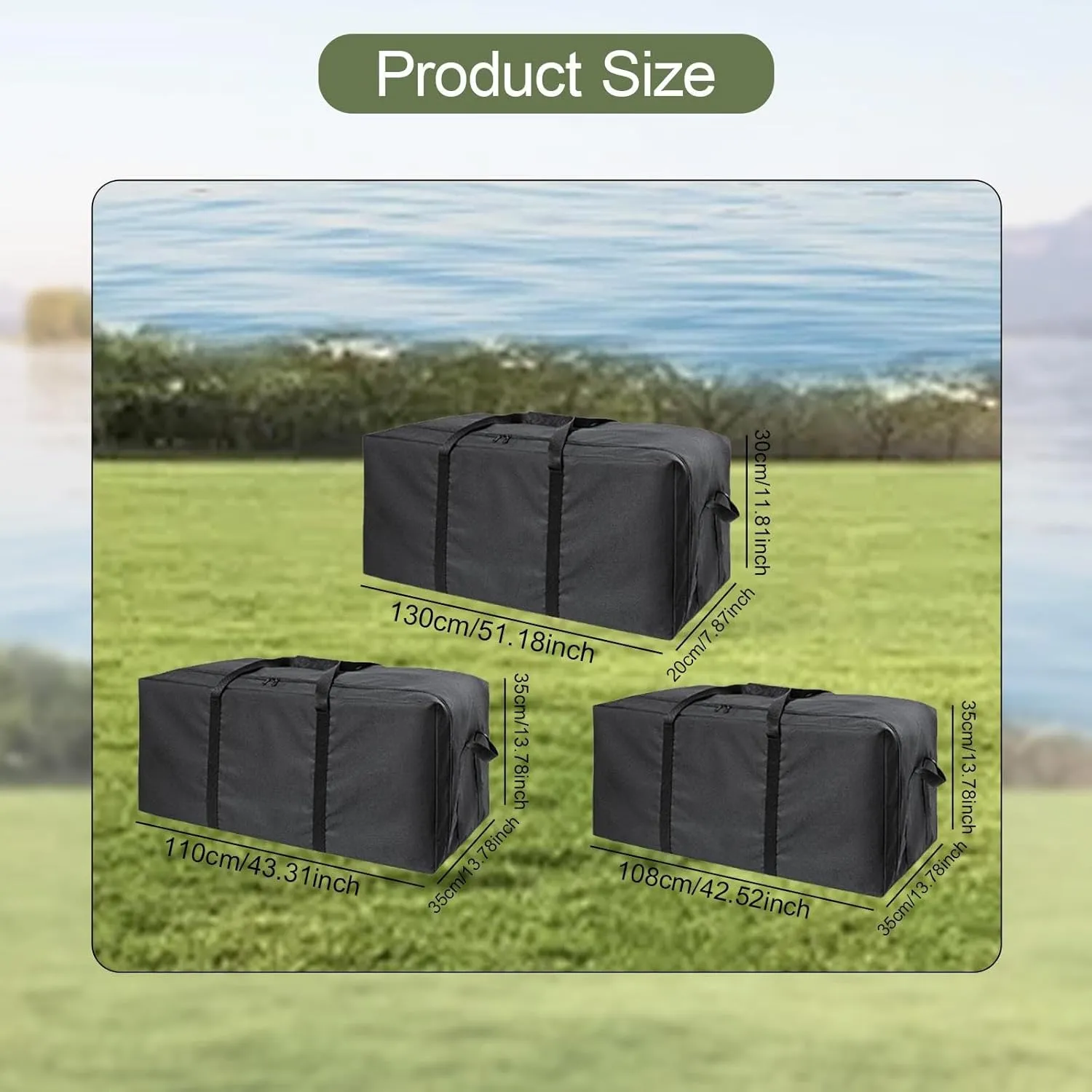 BBQ Grill Storage Bag Portable Pouch Large Grill Utensil Bag Handbag for Picnic Outdoor Cooking Travelling Hiking Camping, XL