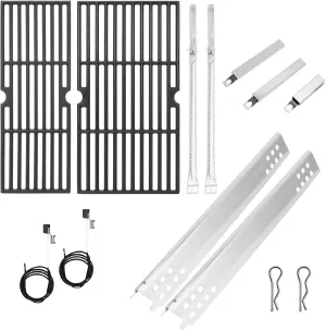 BBQ-PLUS Grill Replacement Parts for Charbroil Performance 2-Burner Gas Grills 463673519 463673019 463625217 463673017 G470-0002-W1 G321-0006-W1 G470-0004-W1 G470-5200-W1 Grill Accessories