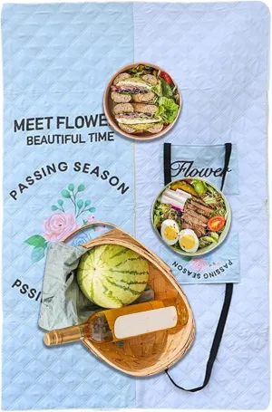 Beach Blanket Waterproof Sandproof | Lightweight Portable Foldable Picnic Blankets | Outings Accessories for Camping Supplies Outings Accessories Tables Lawn