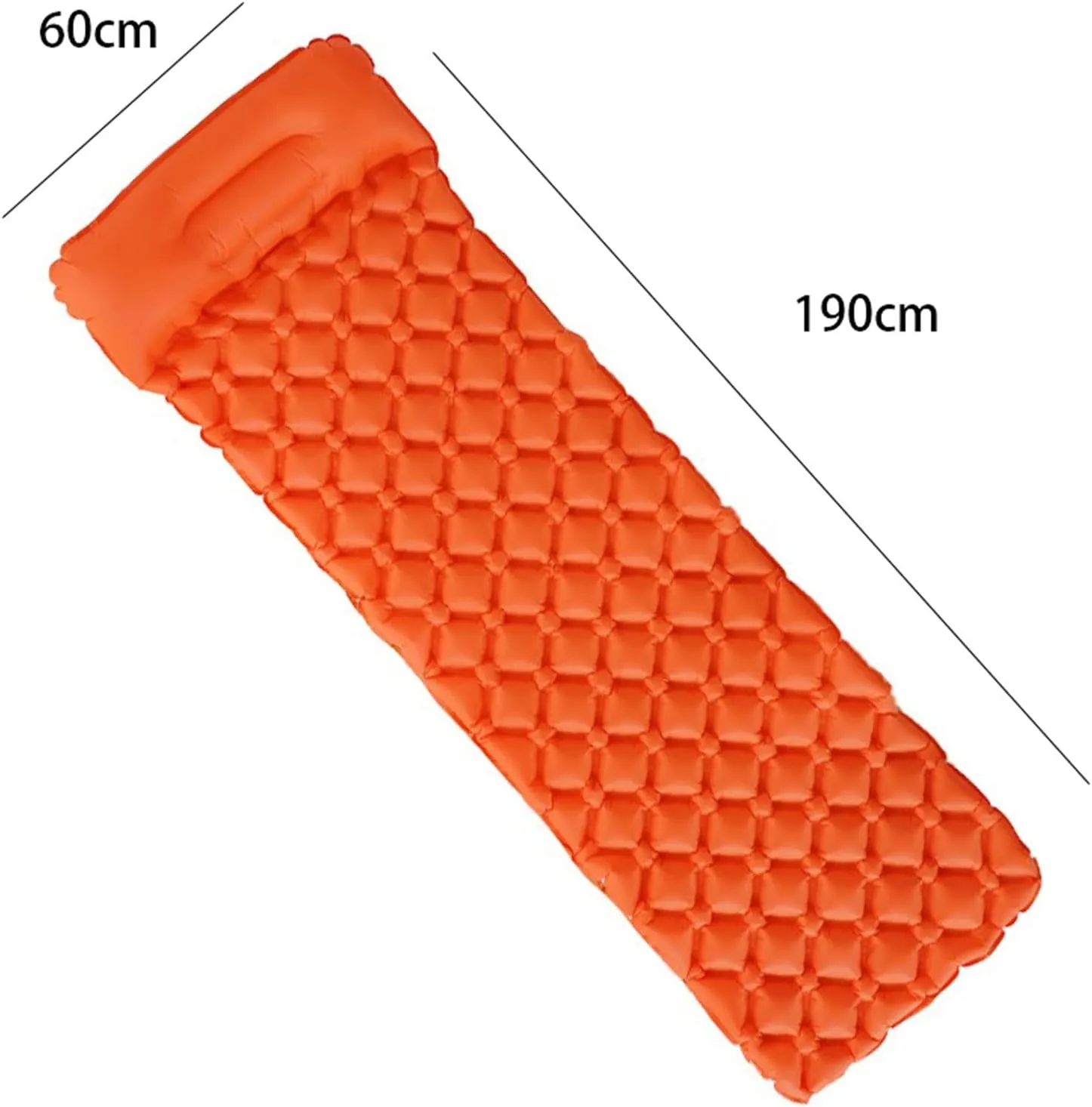 Beach Blankets Outdoor Camping Sleeping Pad Folding Sleep Mat Beach Inflat Mattress with Pillows Ultralight Air Mat Travel Hiking(Black)