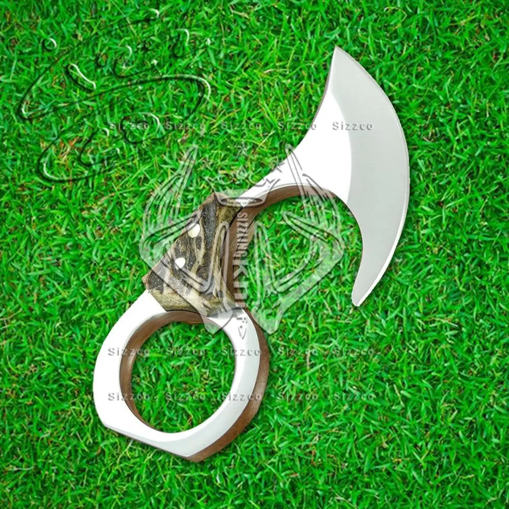 Beautiful Handmade 4" Miniature Stag Antler D2 Steel Blade Hunting Camping Knife – Best Gift for Anniversary, Birthday, Christmas for Him/Her