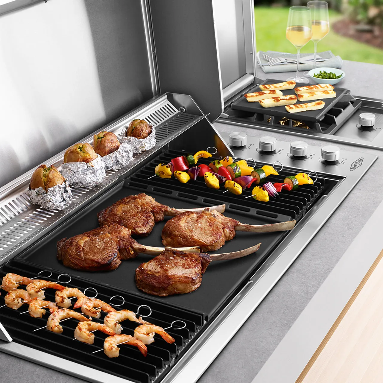 BeefEater BBQ - Proline (304 stainless steel) - 6 Burner Built In BBQ with Hood