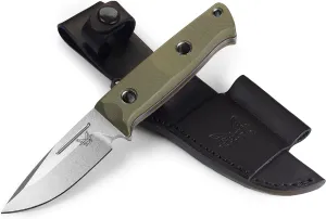 Benchmade - Mini Bushcrafter 165 Survival Knife with OD Green G10 Handle (165-1)
