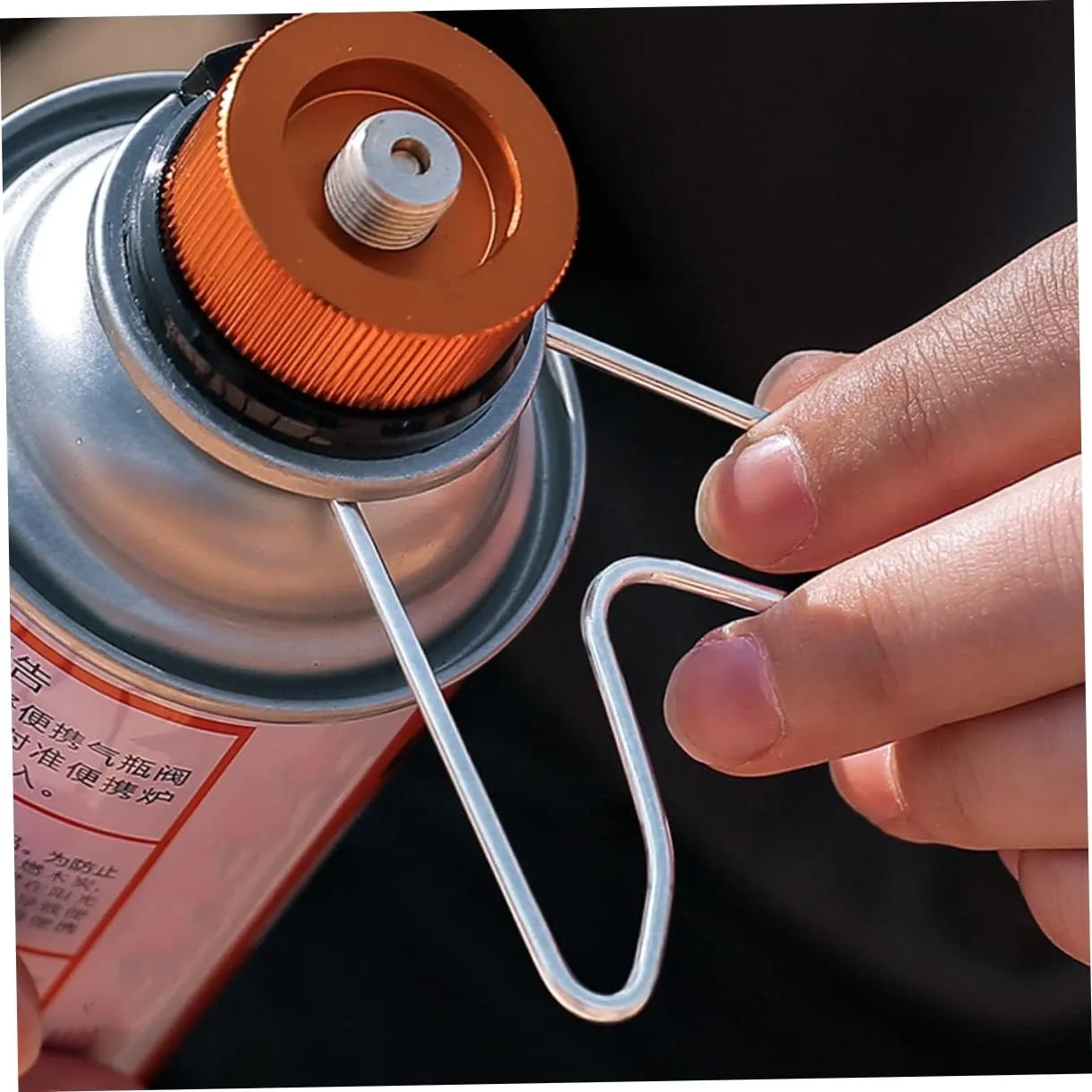 BESPORTBLE 4 Pcs Fixture Small Stand Outdoor Camping Accessories Metal Gas Can Stainless Steel Rack for Gas Tank Stainless Steel Gas Tank Holder Outdoor Propane Tank Rack Stainless Steel