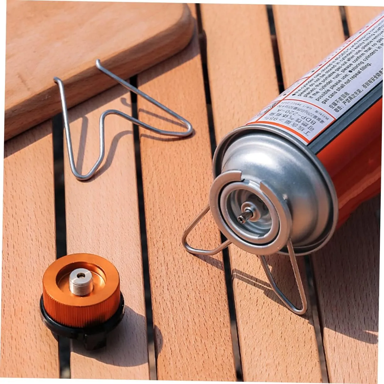 BESPORTBLE 4 Pcs Fixture Small Stand Outdoor Camping Accessories Metal Gas Can Stainless Steel Rack for Gas Tank Stainless Steel Gas Tank Holder Outdoor Propane Tank Rack Stainless Steel