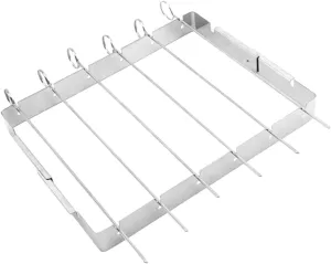 BESPORTBLE BBQ Grill for Camping Stainless Steel Skewer Holder Portable Grill for Outdoor Activities