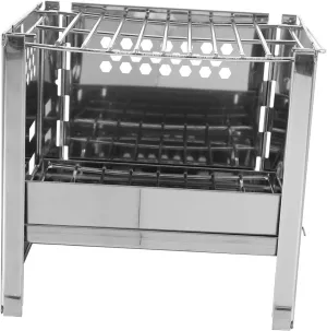 BESPORTBLE Ffordable BBQ Grill Set Stainless Steel Compact Portable Outdoor Grill