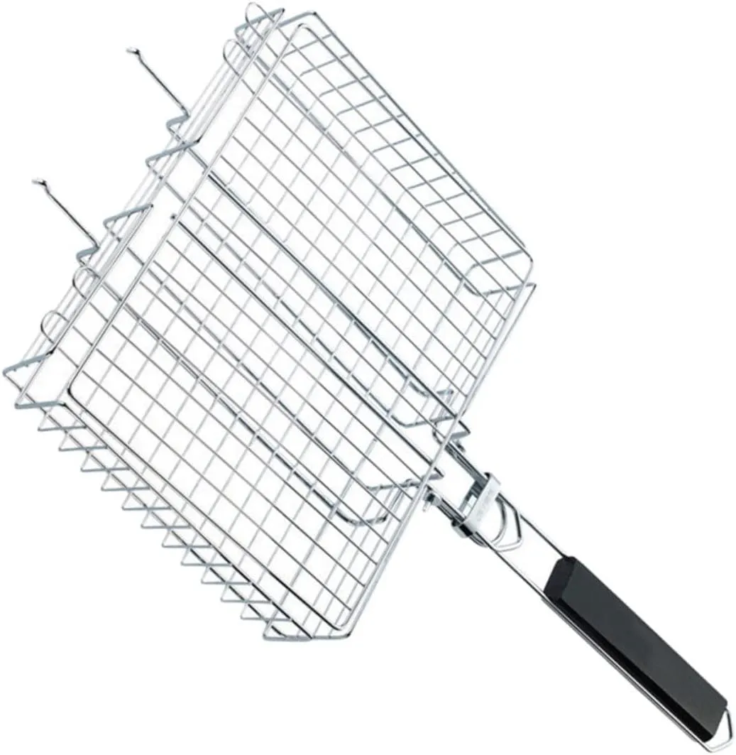BESPORTBLE Folding Bbq Grill Rack Barbecue Accessories Grilling Net for Outdoor Cooking
