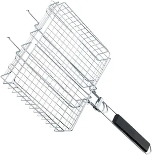 BESPORTBLE Folding Bbq Grill Rack Barbecue Accessories Grilling Net for Outdoor Cooking