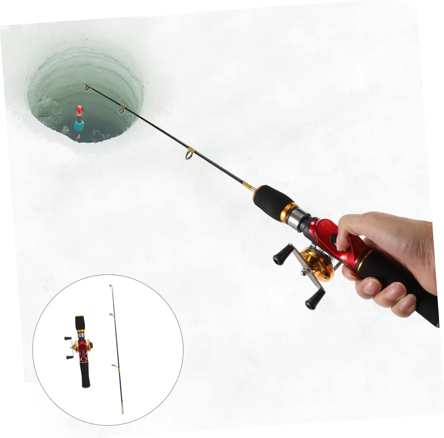 BESPORTBLE Ice Fishing Rod Bracket Travel Fishing Rod Racks Tackle Sea Fishing Lures Fishing Gear Starter Feeder