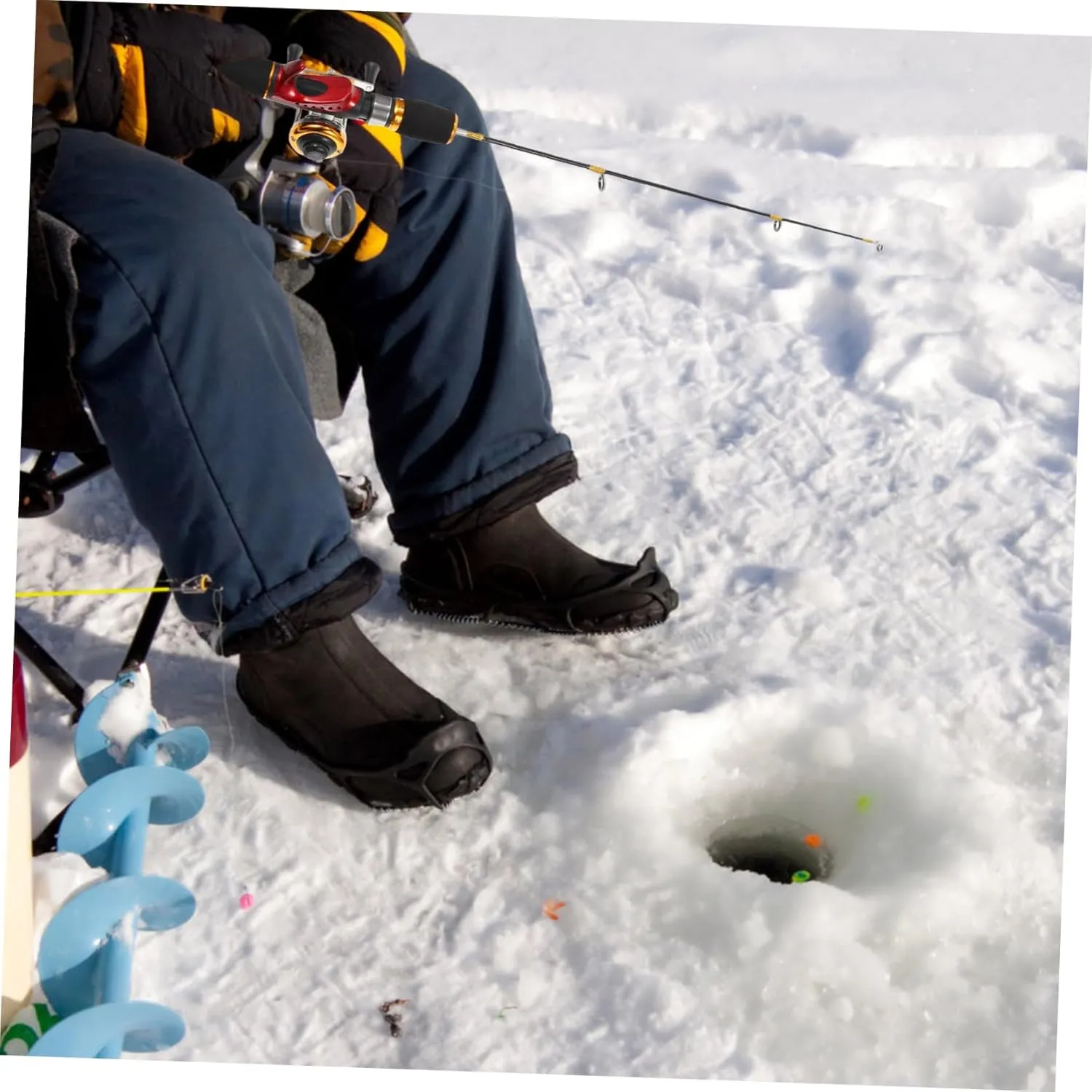 BESPORTBLE Ice Fishing Rod Bracket Travel Fishing Rod Racks Tackle Sea Fishing Lures Fishing Gear Starter Feeder