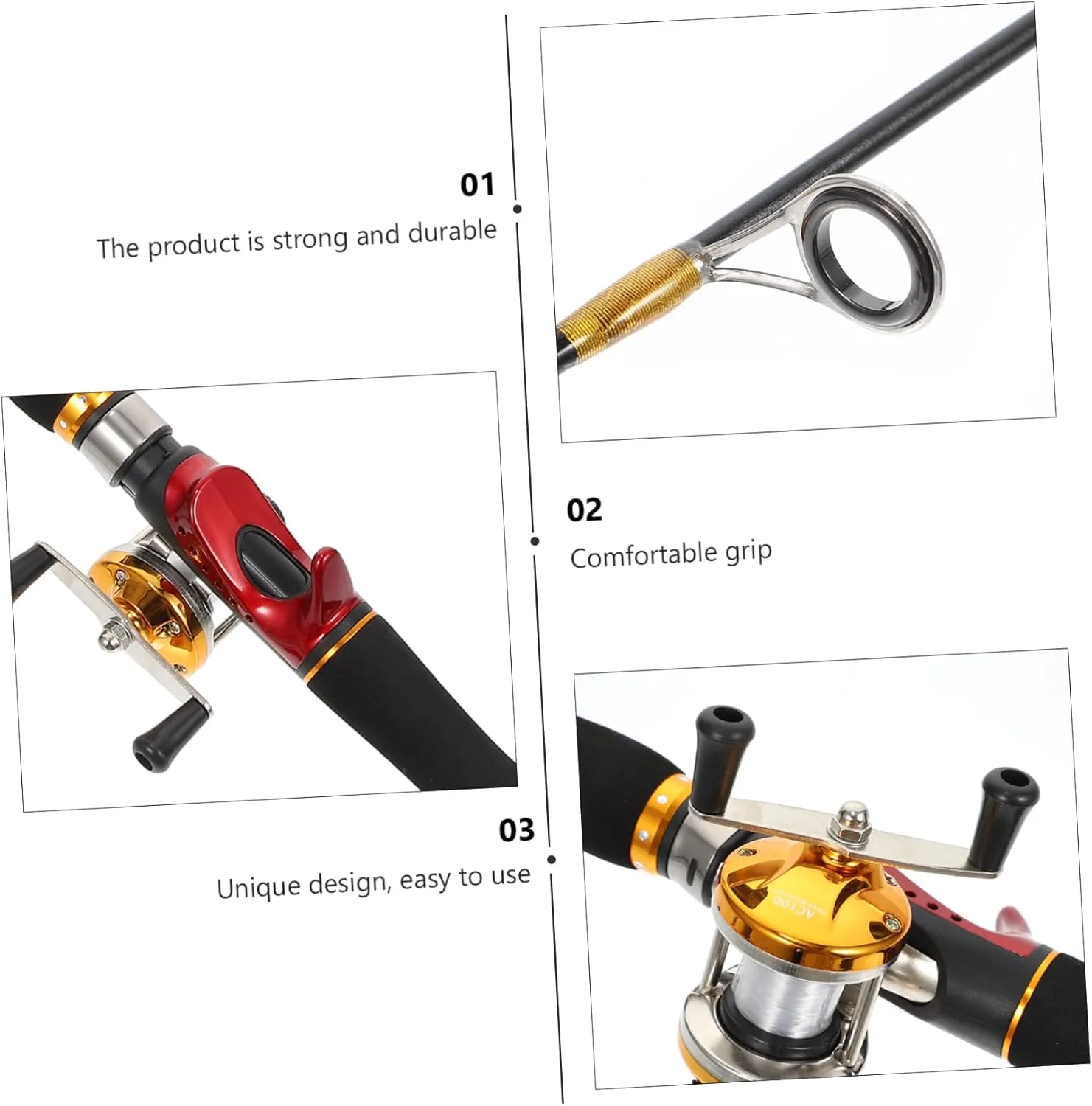 BESPORTBLE Ice Fishing Rod Bracket Travel Fishing Rod Racks Tackle Sea Fishing Lures Fishing Gear Starter Feeder