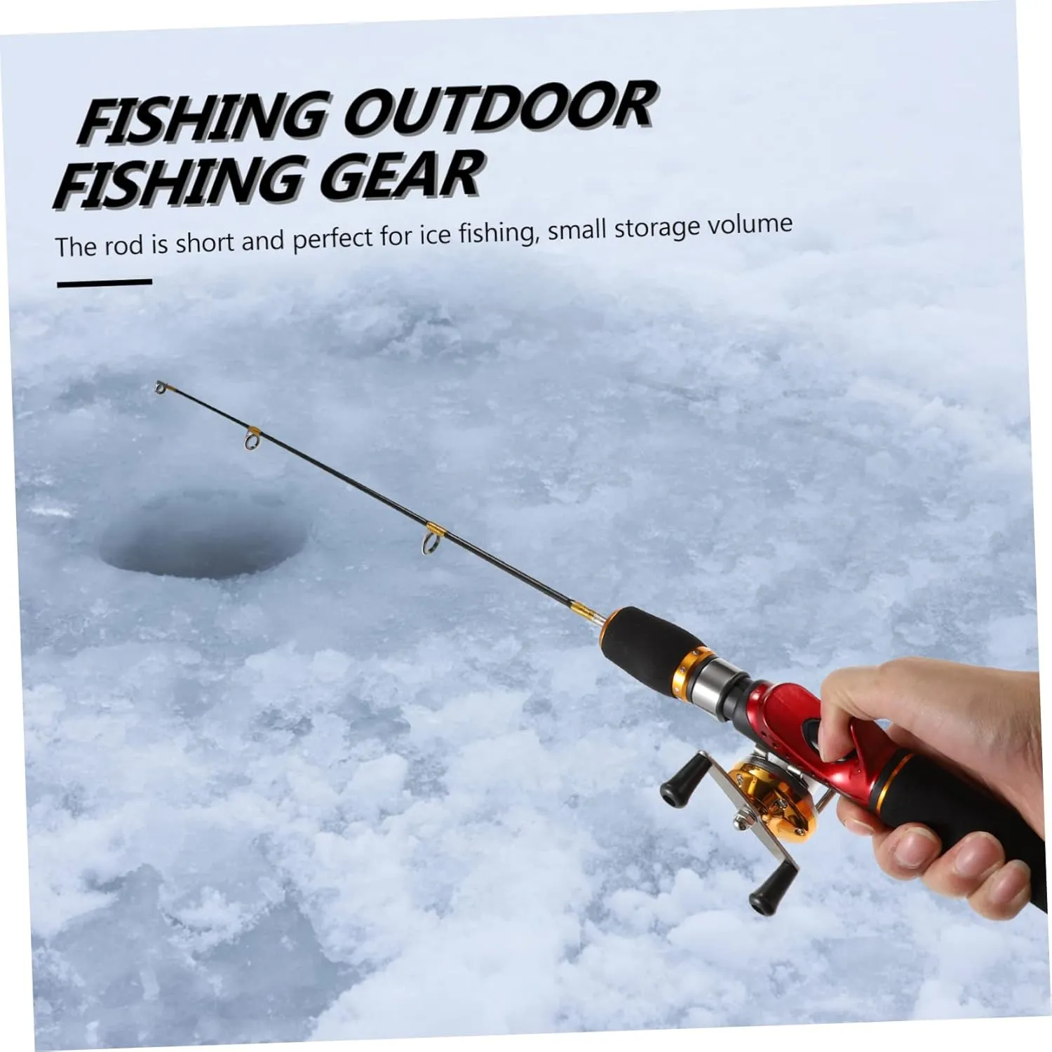 BESPORTBLE Ice Fishing Rod Bracket Travel Fishing Rod Racks Tackle Sea Fishing Lures Fishing Gear Starter Feeder
