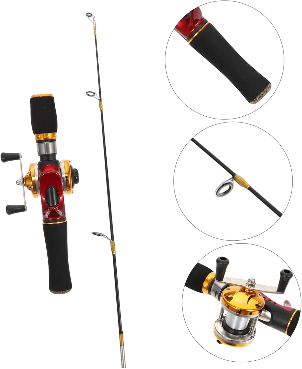 BESPORTBLE Ice Fishing Rod Bracket Travel Fishing Rod Racks Tackle Sea Fishing Lures Fishing Gear Starter Feeder