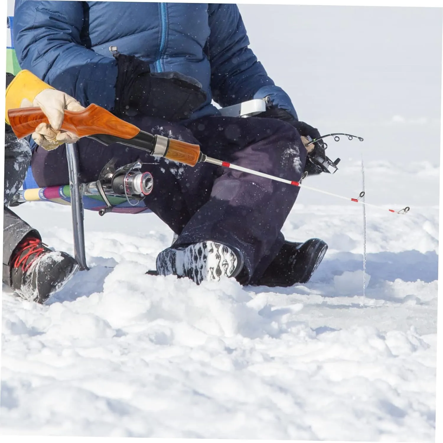 BESPORTBLE Ice Fishing Rod Telescopic Telescoping Fishing Pole Winter Fishing Accessory Lightweight Fishing Tool