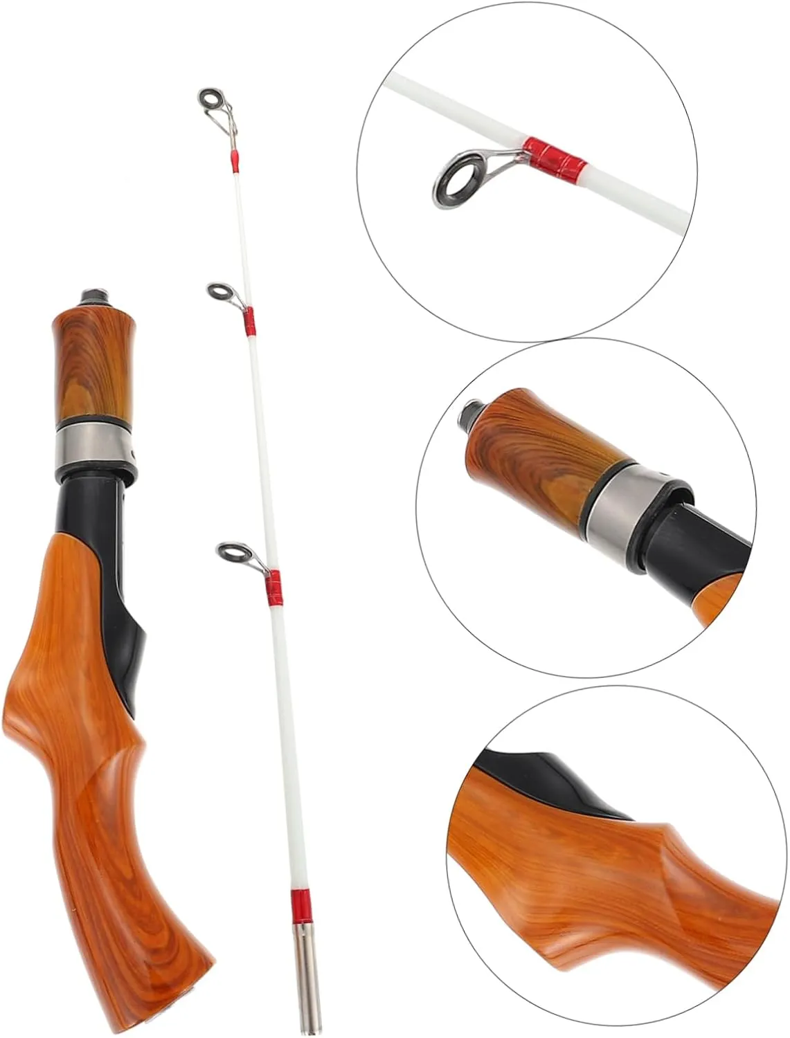 BESPORTBLE Ice Fishing Rod Telescopic Telescoping Fishing Pole Winter Fishing Accessory Lightweight Fishing Tool