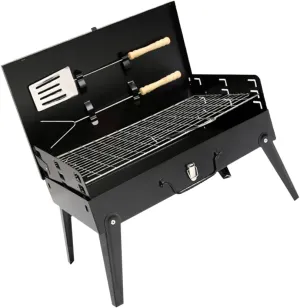 BESPORTBLE Outdoor Bbq Grill Portable Barbecue Stove with Accessories Gas Charcoal Grill Set