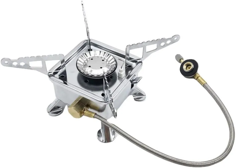 BESPORTBLE Outdoor Cassette Stove Camping Gas Stove Burner Compact Portable Cooking for Camping Hiking Outdoor Activities