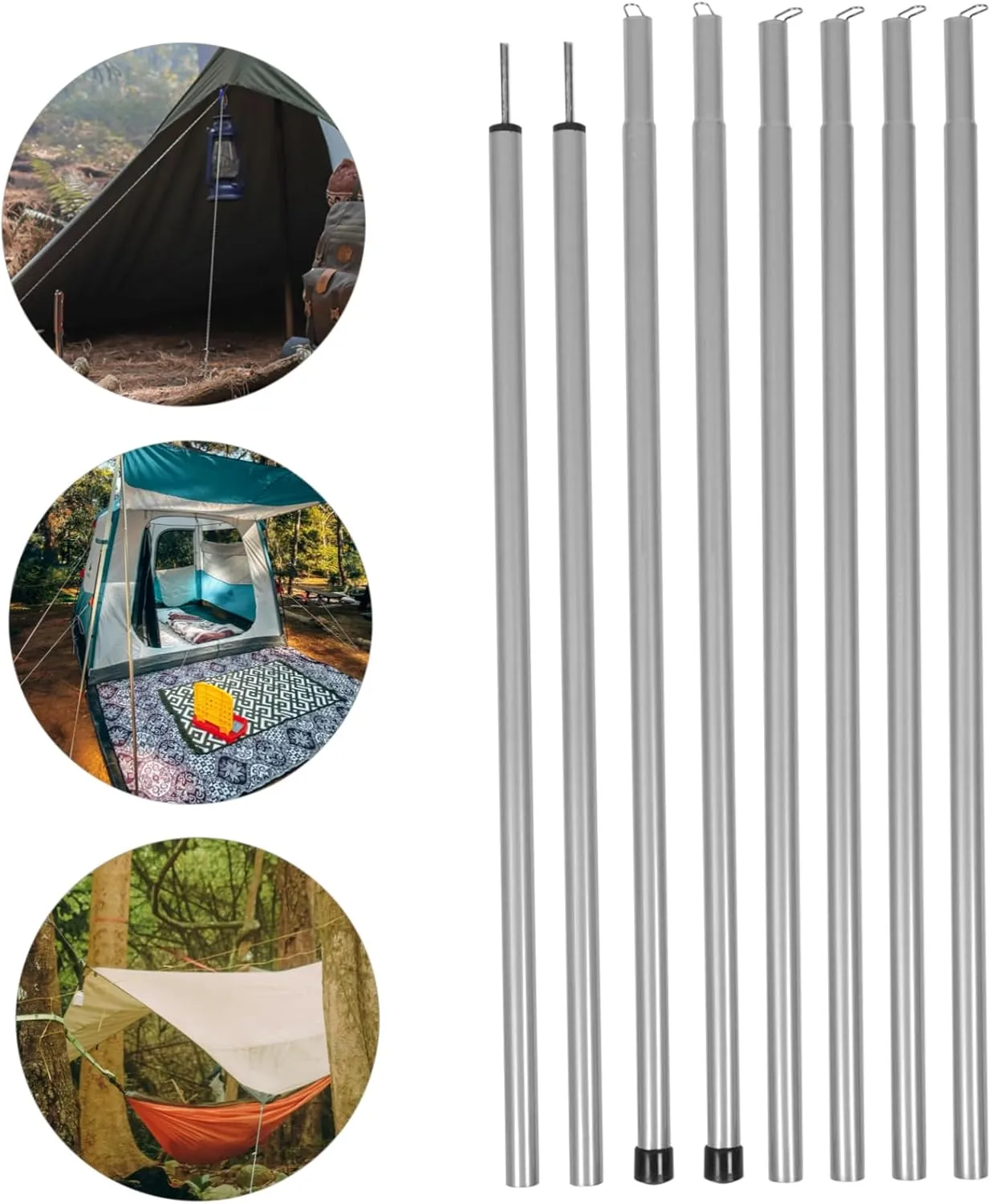 BESPORTBLE Tent Stand Tents Adjustable Tent Poles Camping Tent Poles Tarp Poles Camping Tent Rod Tent Frame Tent