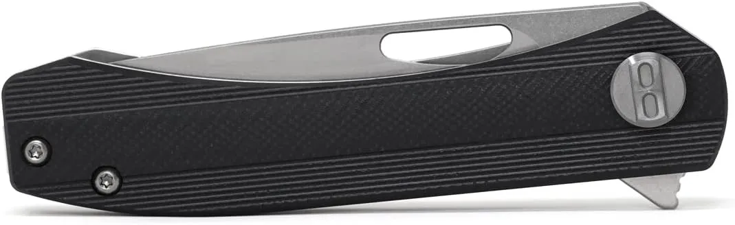 BESTECH KNIVES BANDIT - EDC Folding Pocket Knife - Linerlock, G10 or Micarta Scales, N690 Steel Blade, Kaviso Exclusive (Black G10)