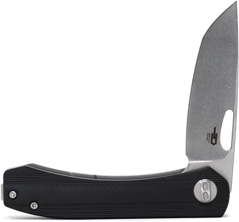 BESTECH KNIVES BANDIT - EDC Folding Pocket Knife - Linerlock, G10 or Micarta Scales, N690 Steel Blade, Kaviso Exclusive (Black G10)