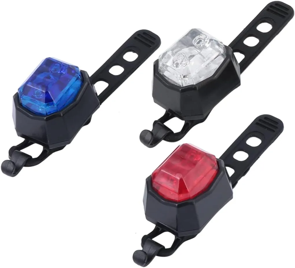 Bike Tail Light Gemstone Safety Lights High Brightness Beads Durable Material for Mountain and Road