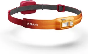 BioLite 425 Lumen Rechargeable Headlamp with Front and Back Lights, Ember Yellow