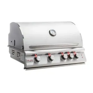 Blaze Grills Marine Grade Premium LTE 32” 4-Burner Gas BBQ Grill with Rear Burner and Built-In Lights
