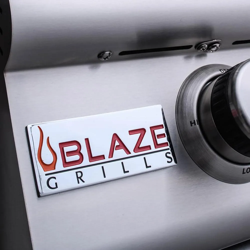 Blaze Outdoor Grill | Freestanding 40-inch Stainless Steel Propane Gas BBQ Grill | 5 Burner | Premium Outdoor Kitchen Grilling | Rear Infrared Burner & Grill Lights