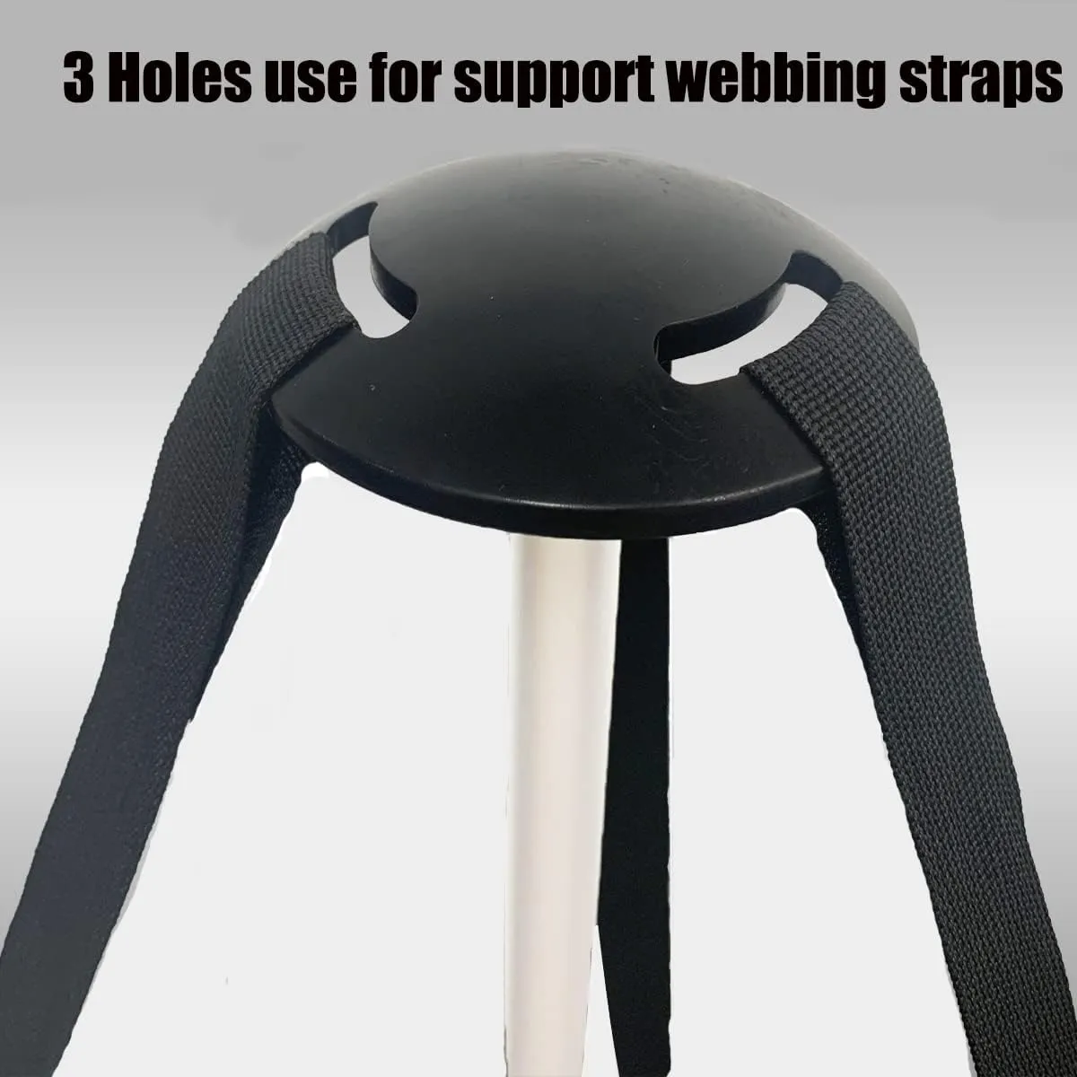 Boat Cover Support Pole System, Adjustable Height 22.5"-54", with 3 Webbing Straps (20ft) to Prevent Stagnant Water