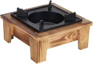 BORDSTRACT Tabletop Solid Fuel Burning Hotpot Stove, Portable Mini Alcohol Burning Countertop Stove, Hotpot Stove for Dining Table, Camping, Backpacking