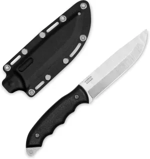 BPS Knives Raven - Tactical Knife with Plastic Handle - Fixed-Blade Stainless Steel Knife with Sheath - Everyday Carry Utility Knife - Full Tang Survival Knives - Military Knives