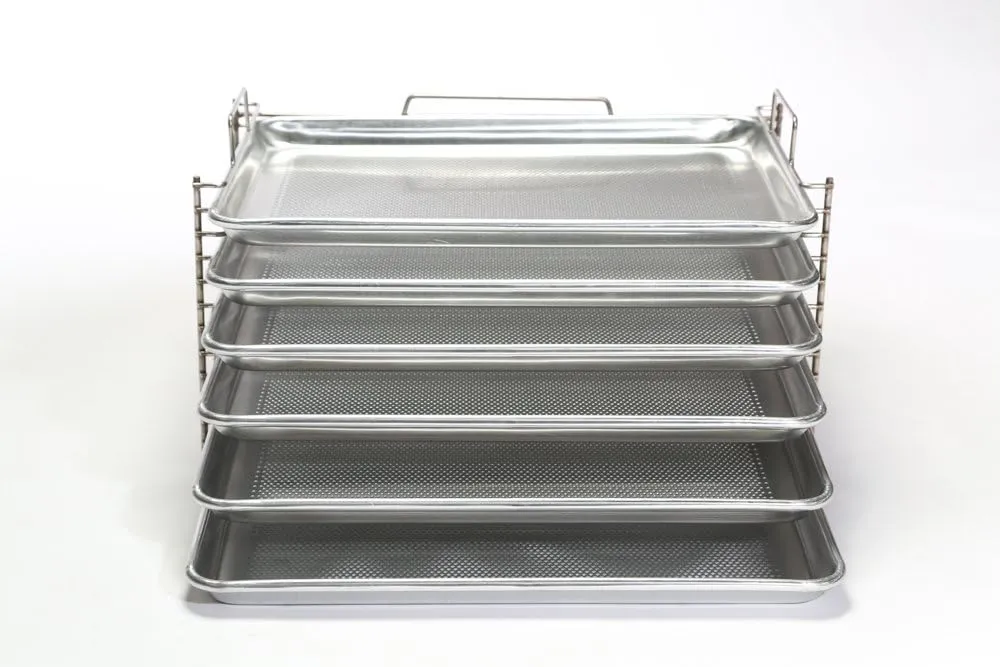 BR6 - Grill Tray System - Grill, Smoke, Dry and Cure Meats and Vegetables - Grilling Rack and Tray