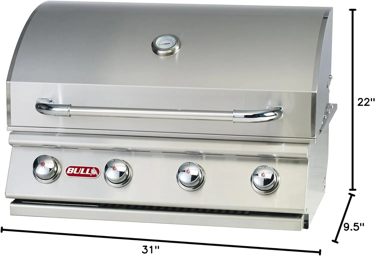 Bull Outlaw 30-Inch Built-In Grill (BG-26039), Natural Gas