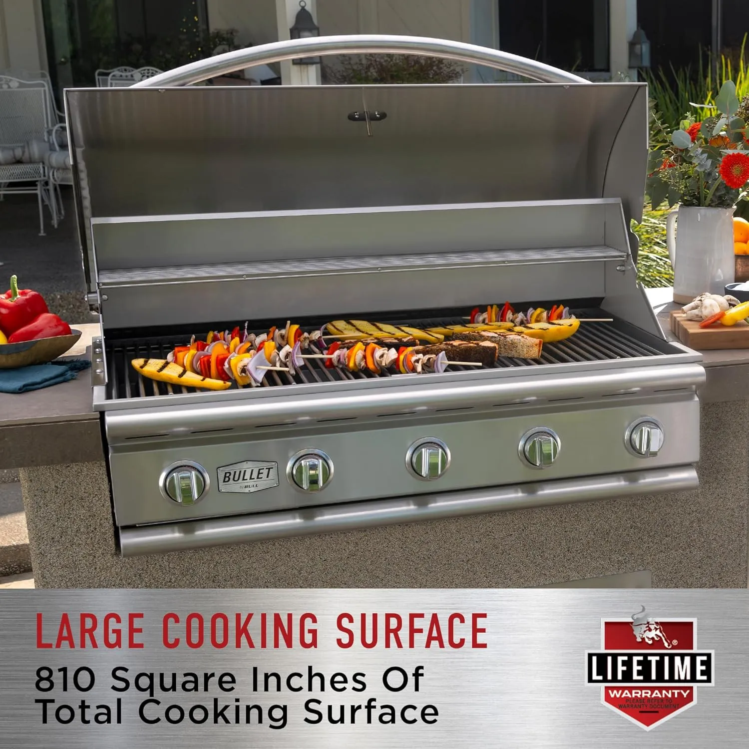 Bull Outlaw 30-Inch Built-In Grill (BG-26039), Natural Gas