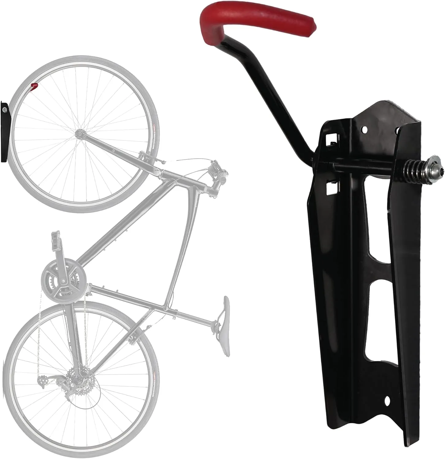 BV Bike Wall Mount with Scratch Protection - Heavy-Duty Vertical Bike Hanger with up to 40lb Capacity for Garage and Indoor Bike Storage, Foldable Design, Bike Rack Garage, Bike Hangers for Garage