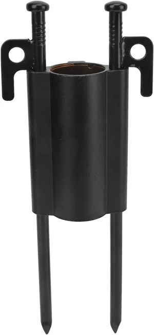 Camping Canopy Pole Holder, Aluminum Alloy Canopy Pole Retainer with Adjustable Nut Portable Anchor Stake for Tent Poles for Canopy Awnings