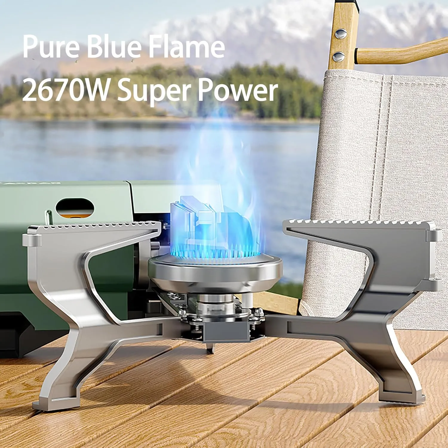 Camping Cassette Stove 2670W Portable Folding Gas Stove Outdoor Hiking BBQ Travel Cooking Grill Cooker Gas Burner Heating System