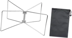 Camping Foldable Cooler Stand Steel Material for Outdoor Activities Portable with Carry Bag Ice Box Holder