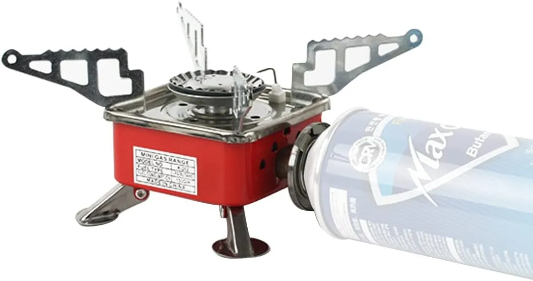 Camping Gas Stove,Junior Compact Burner,Backpacking Stoves,Outdoor Single Stove,Piezo Ignition, Portable Foldable Stove,Outdoor Backpacking and Picnics, Home Emergencies(Style B)