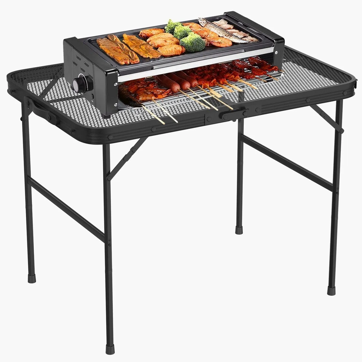 Camping Table,Grill Table, Grill Tables for Outside, Grilling Table for Outdoor (Foldable Camping Table)
