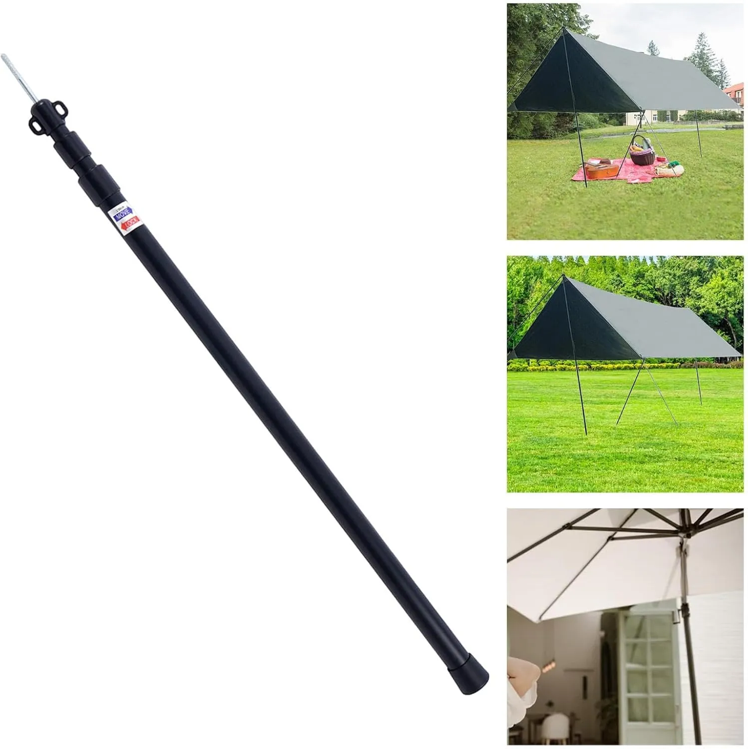 Camping Tent Pole Support Rod Replacement Tent Accessories Canopy Pole for Beach Shelter