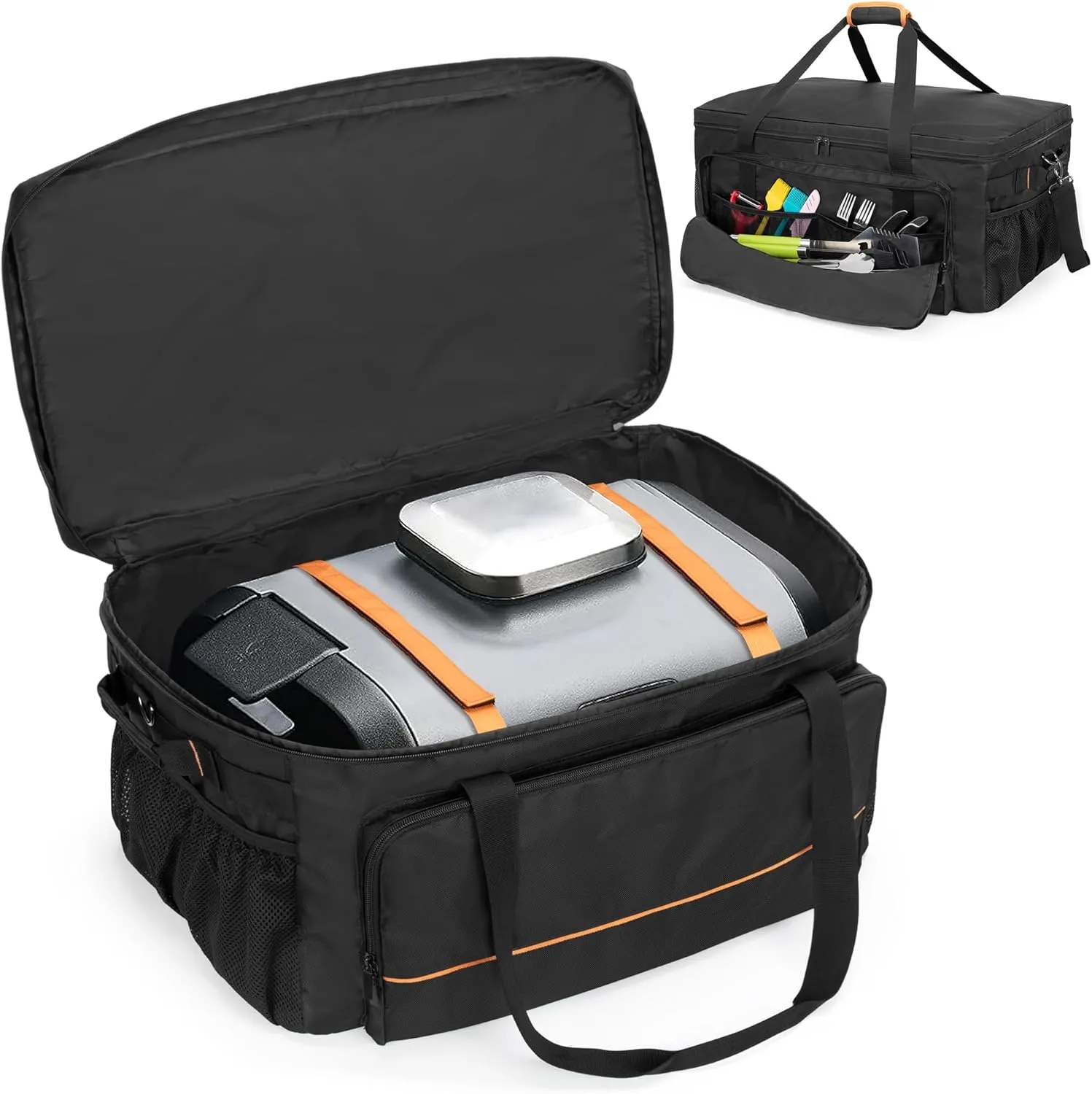 Carry Bag Compatible With Ninja Woodfire Grill OG701 OG751, Outdoor Cover for OG700 Series Smoker, Water-Resistant BBQ Storage Case for Tools & Accessories, Bag Only