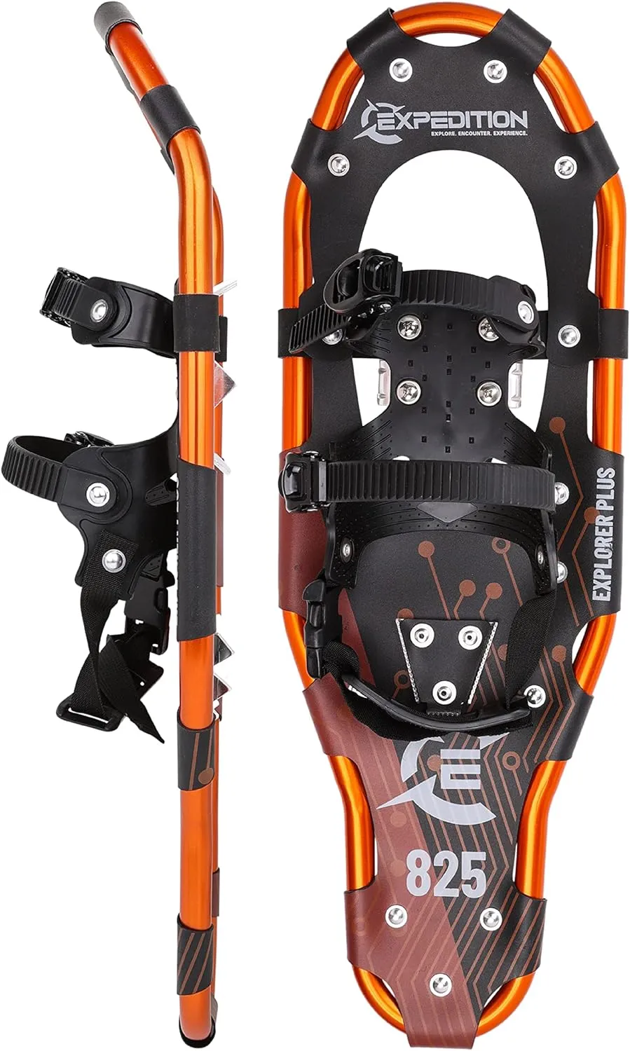 Cascade Mountain Tech Lightweight Aluminum Frame Snowshoe Set