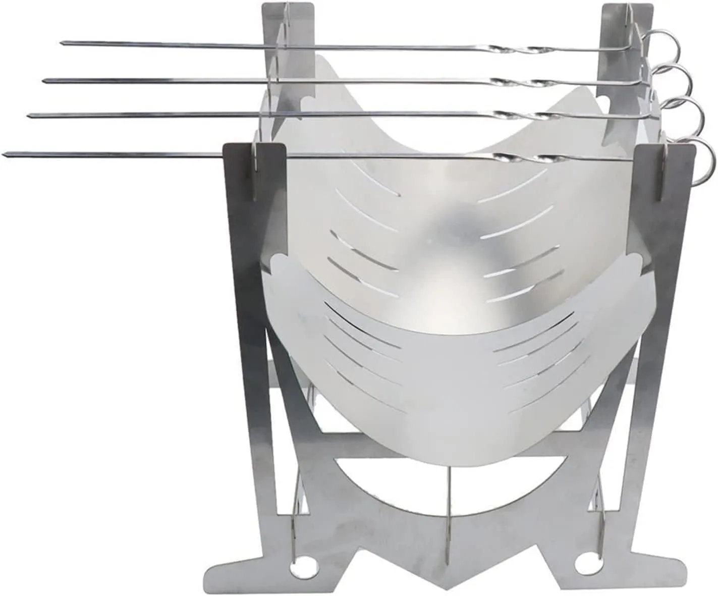 Charcoal Grills Portable Camp BBQ Grill Stove Camping Furnace Stainless Steel Barbecue for Picnic Supplies