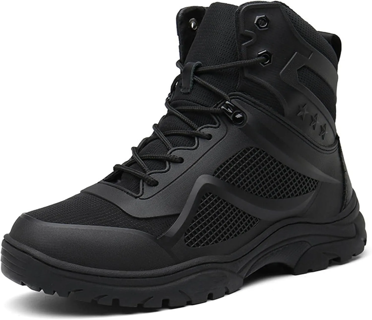 CHUUMEE Men's Waterproof Hiking Boots Anti-Slip Lightweight Breathable Durable Outdoor Shoes High-Cut Fishing Climbing Working Trekking