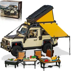 City Camper Van Building Sets Holiday Camping Rv Building Toy for Boys and Adults