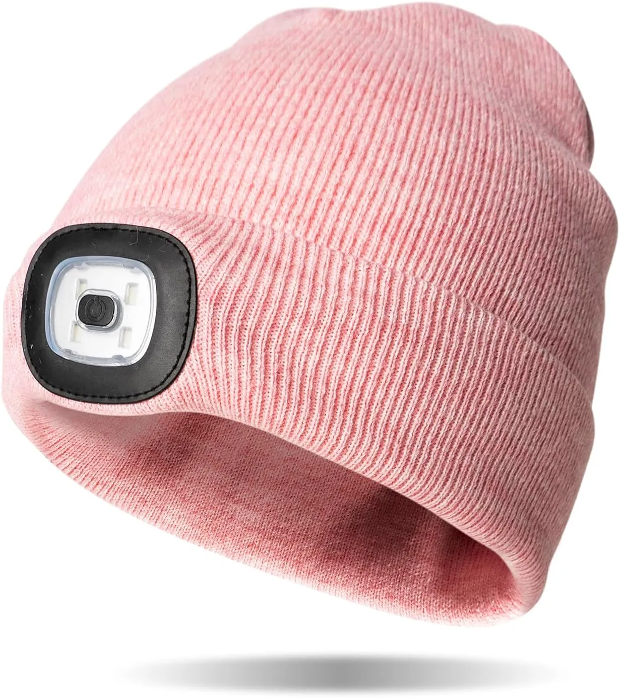Classic Rechargeable LED Warm Knit Beanie Head Light Hat Headlamp for Outdoor Activities