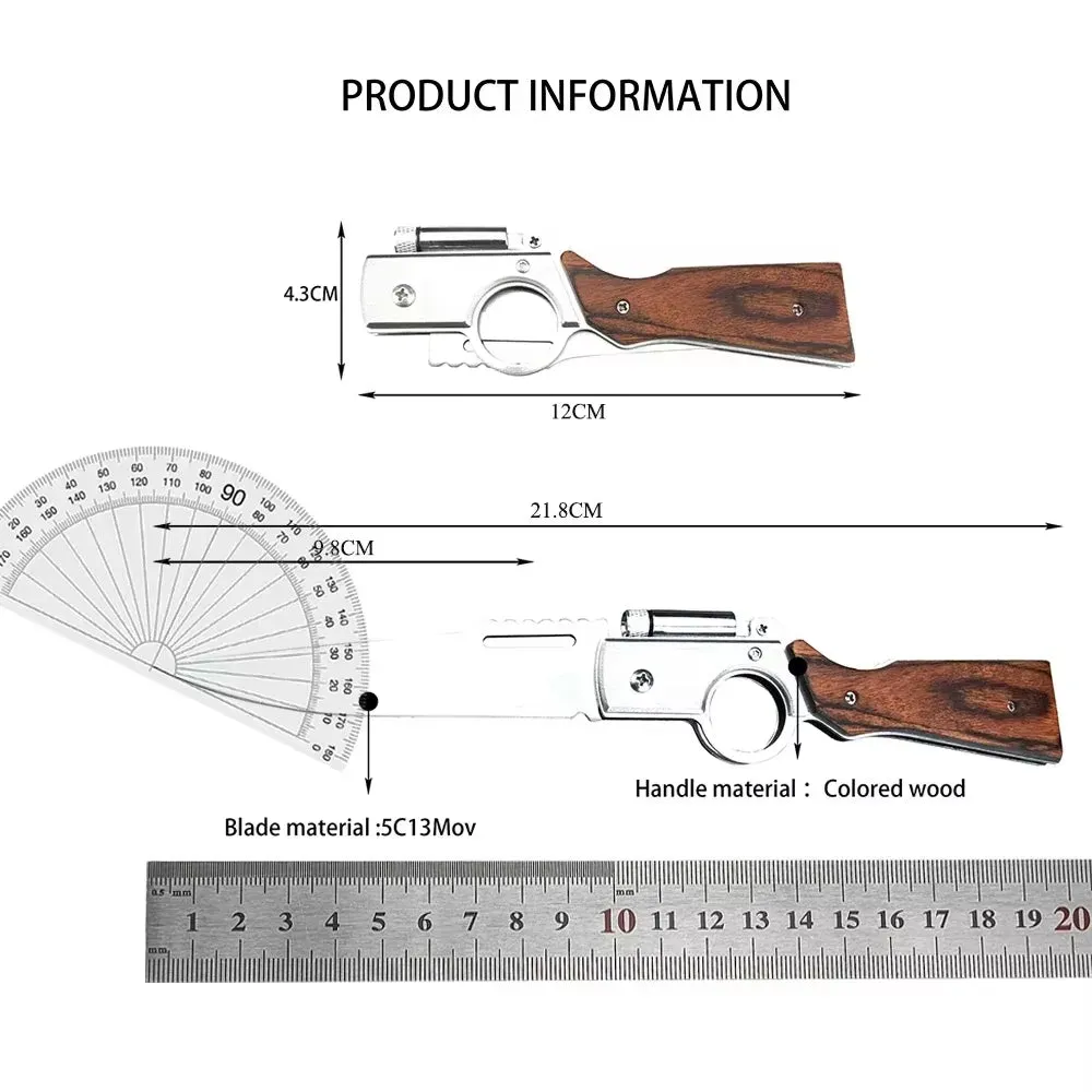 Classy Nylon AK47 Folding Multi-Purpose LED Light Tactical & Knife Festive offer Sheath with Blade Survival –